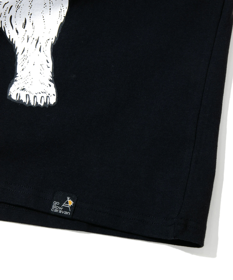 go slow caravan(ゴースローキャラバン) |【DOMDOM×GSC】USA/CカニバーガークマTEE (MENS/WOMENS)