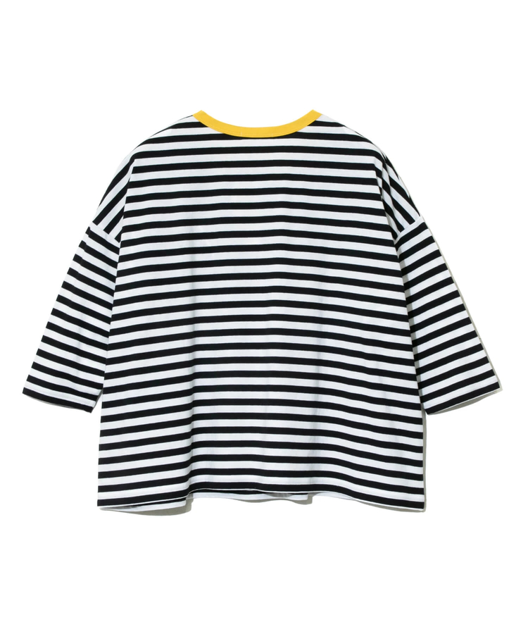 go slow caravan(ゴースローキャラバン) |CUBE SUGAR/キューブシュガー リサイクル天竺ボーダーstarプリントTEE (WOMENS)