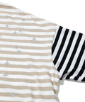 go slow caravan(ゴースローキャラバン) |CUBE SUGAR/キューブシュガー リサイクル天竺ボーダーstarプリントTEE (WOMENS)
