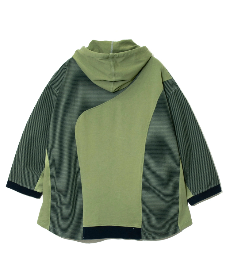 go slow caravan(ゴースローキャラバン) |mililopiulu/ミリロピュール ガーメントダイ切替フーディー (WOMENS)
