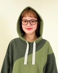 go slow caravan(ゴースローキャラバン) |mililopiulu/ミリロピュール ガーメントダイ切替フーディー (WOMENS)