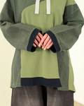 go slow caravan(ゴースローキャラバン) |mililopiulu/ミリロピュール ガーメントダイ切替フーディー (WOMENS)