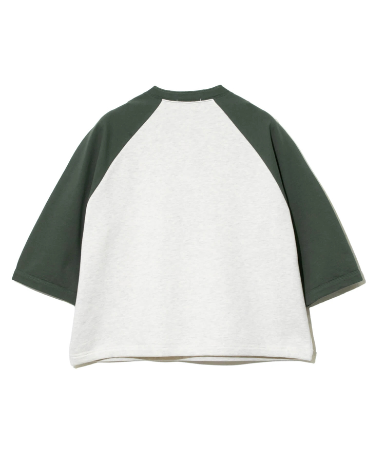 KAKELA&TRANQUIL/カケラ＆トランクイル 裏毛xインレー配色ラグラン