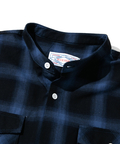 go slow caravan(ゴースローキャラバン) |Buck HIDE/バックハイド チェックバンドカラーシャツ (MENS)