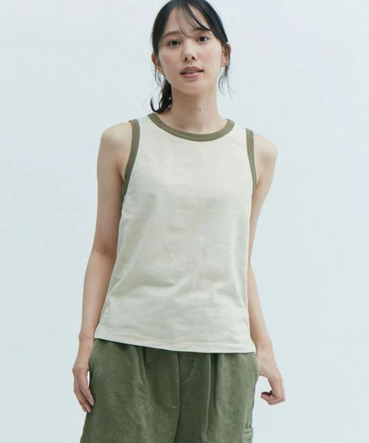 go slow caravan(ゴースローキャラバン) |GOOD ON/グッドオン RINGER FINE TOP (WOMENS)