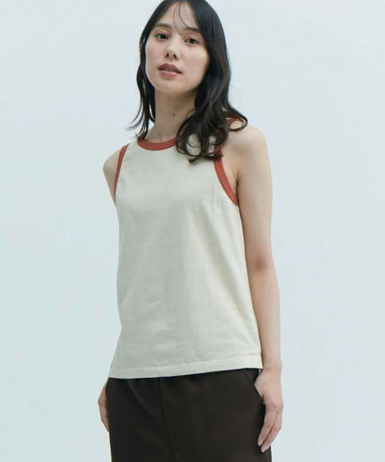 go slow caravan(ゴースローキャラバン) |GOOD ON/グッドオン RINGER FINE TOP (WOMENS)