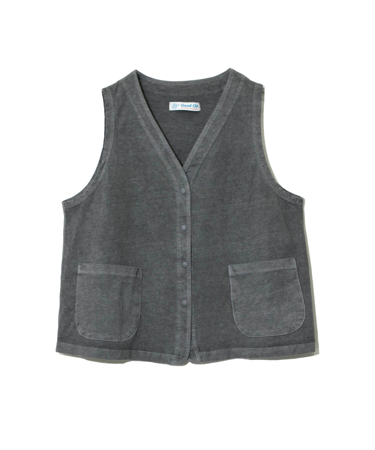 go slow caravan(ゴースローキャラバン) |GOOD ON/グッドオン SNAP TEE VEST (WOMENS)