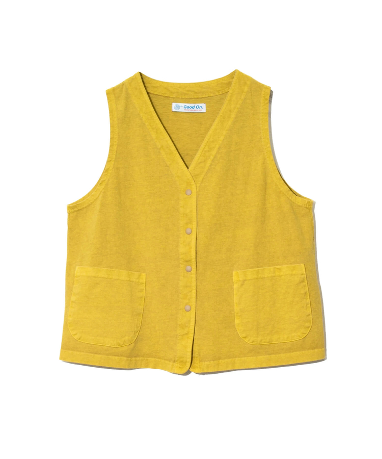 go slow caravan(ゴースローキャラバン) |GOOD ON/グッドオン SNAP TEE VEST (WOMENS)