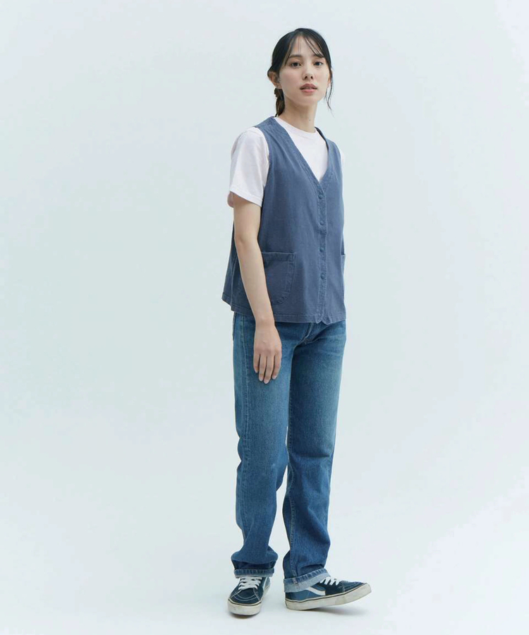 go slow caravan(ゴースローキャラバン) |GOOD ON/グッドオン SNAP TEE VEST (WOMENS)