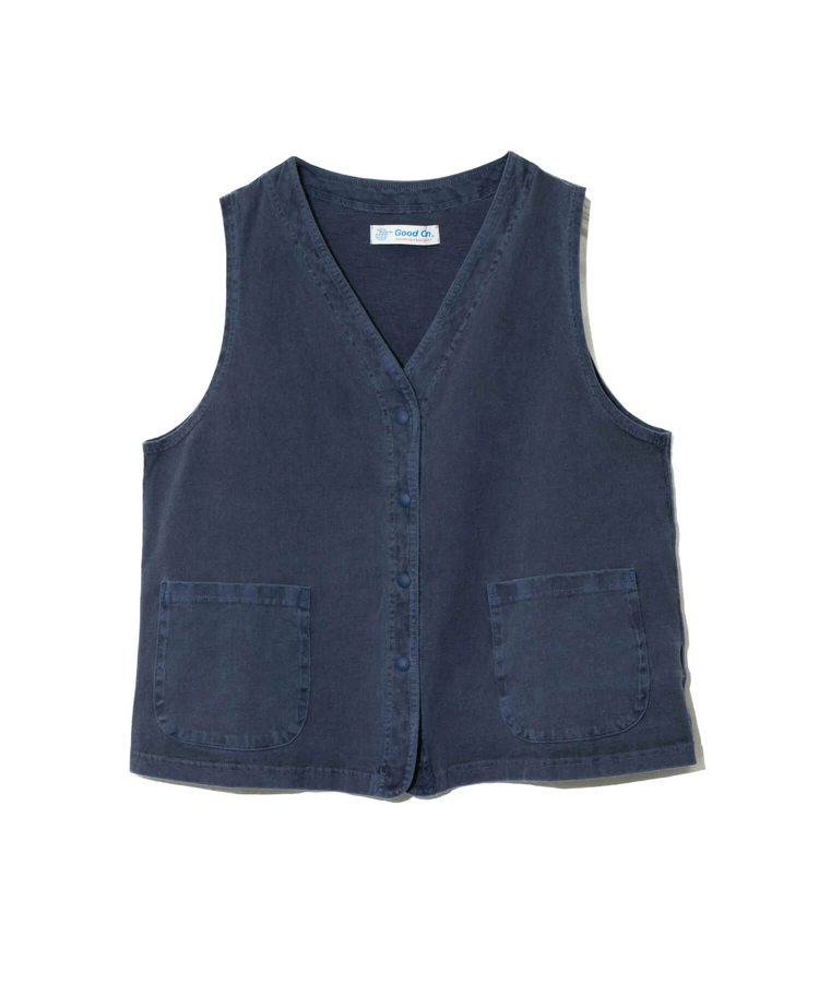 go slow caravan(ゴースローキャラバン) |GOOD ON/グッドオン SNAP TEE VEST (WOMENS)