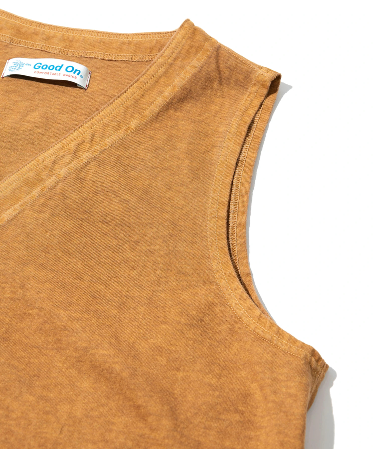 go slow caravan(ゴースローキャラバン) |GOOD ON/グッドオン SNAP TEE VEST (WOMENS)
