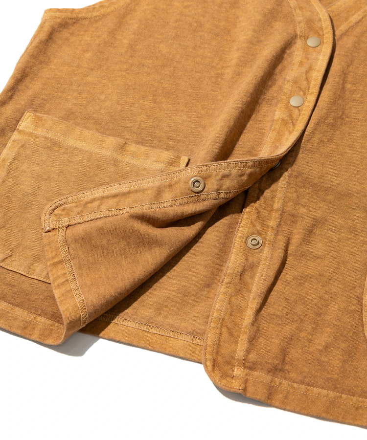 go slow caravan(ゴースローキャラバン) |GOOD ON/グッドオン SNAP TEE VEST (WOMENS)