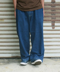 go slow caravan(ゴースローキャラバン) |devadurga/デヴァドゥルガ NESSE WIDE DENIM PANTS (MENS)
