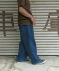 go slow caravan(ゴースローキャラバン) |devadurga/デヴァドゥルガ NESSE WIDE DENIM PANTS (MENS)