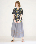 go slow caravan(ゴースローキャラバン) |Emago/イマゴ 洋ナシ刺繍プリントTEE (WOMENS)