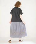 go slow caravan(ゴースローキャラバン) |Emago/イマゴ 洋ナシ刺繍プリントTEE (WOMENS)