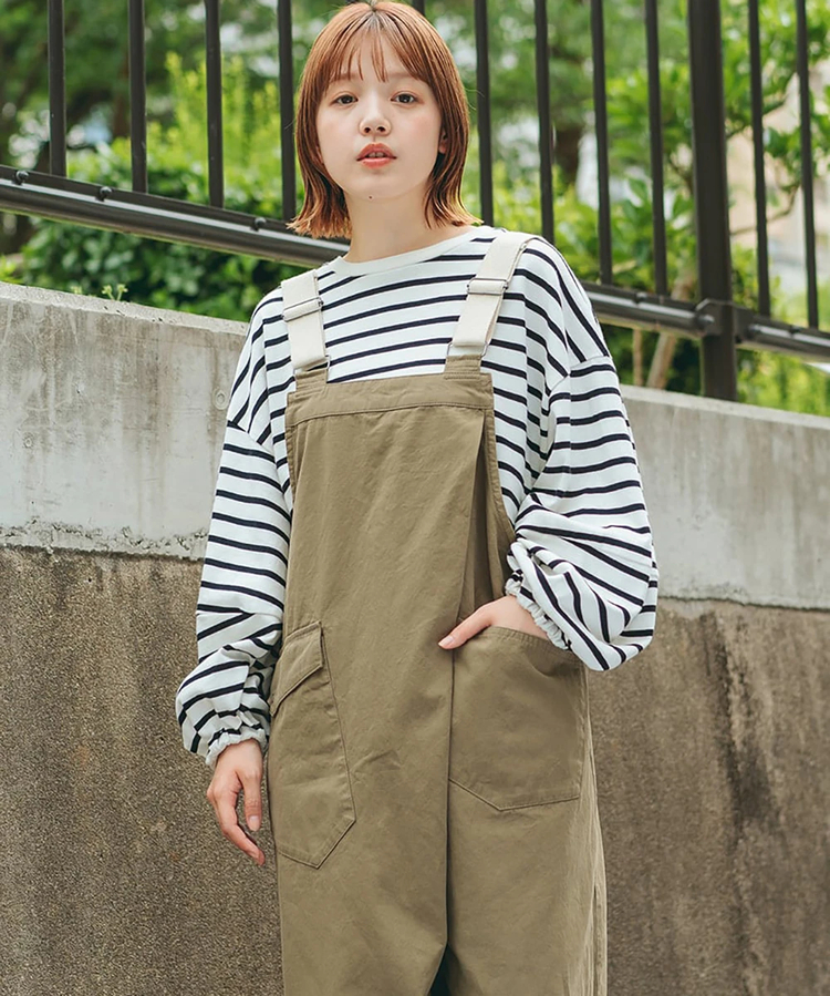 go slow caravan(ゴースローキャラバン) |Cotopone/コトポーネ ラップ風サロペット (WOMENS)