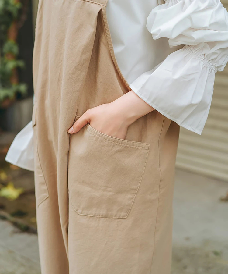 go slow caravan(ゴースローキャラバン) |Cotopone/コトポーネ ラップ風サロペット (WOMENS)