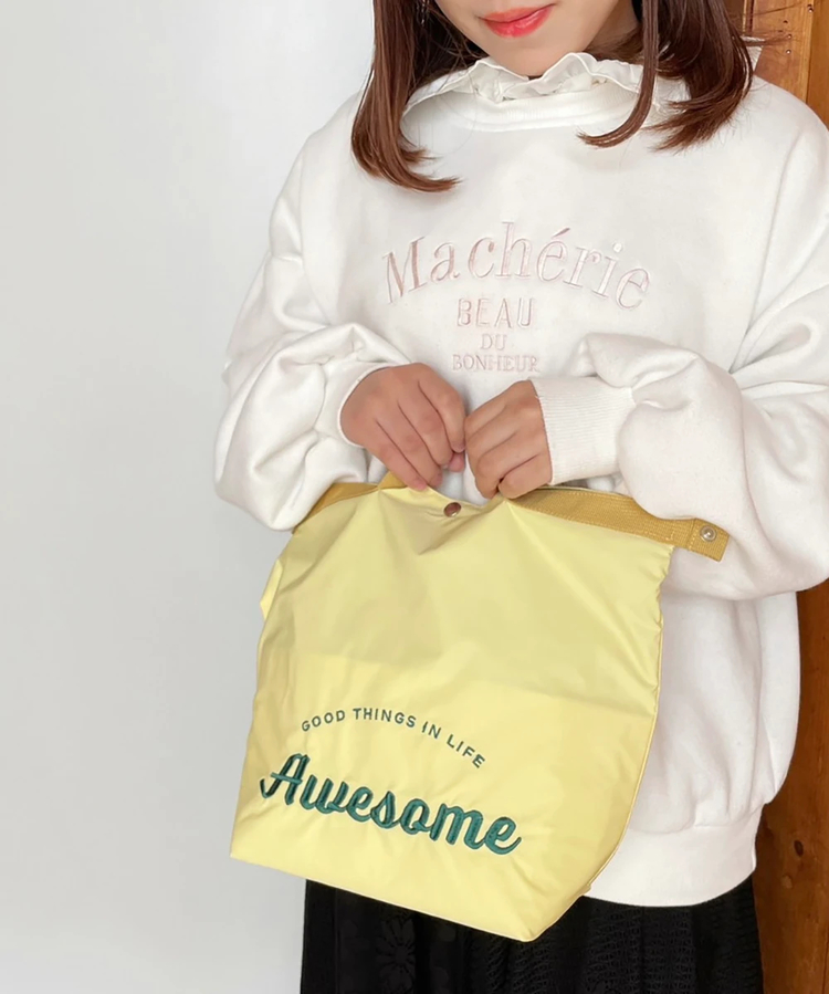 SHELLAC×semanticdesign バックジップ ノースリーブフーディ Finissage/フィニサージュ ロールトップ刺繍クーラーポーチ