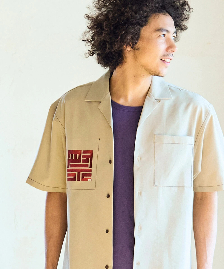 go slow caravan(ゴースローキャラバン) |T/Rストレッチワンポイント刺繍O/Pシャツ (MENS/WOMENS)