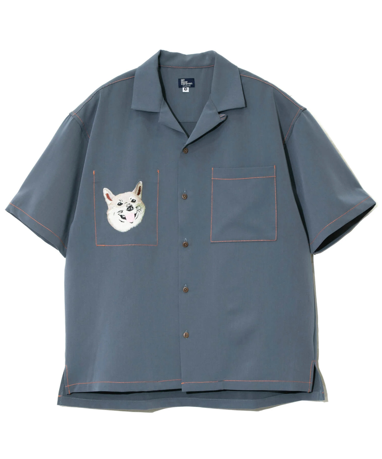 go slow caravan(ゴースローキャラバン) |T/Rストレッチワンポイント刺繍O/Pシャツ (MENS/WOMENS)