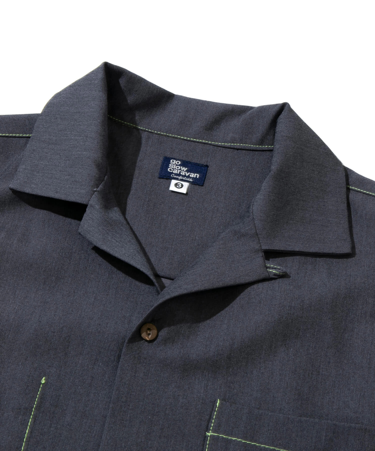 go slow caravan(ゴースローキャラバン) |T/Rストレッチワンポイント刺繍O/Pシャツ (MENS/WOMENS)