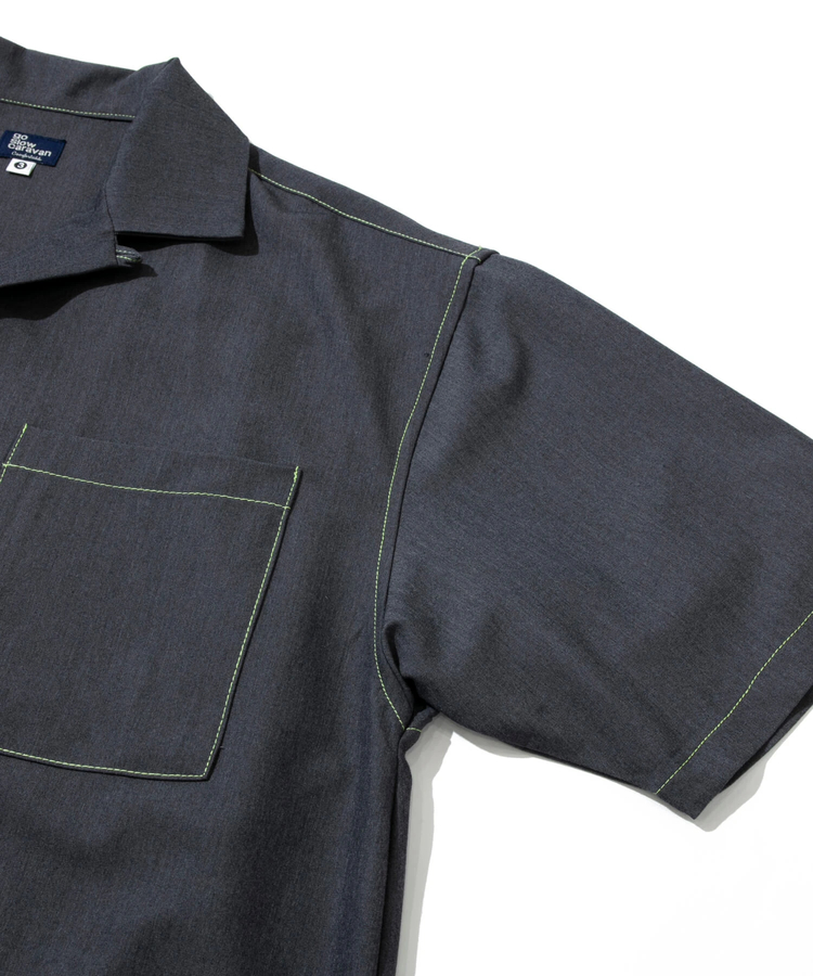 go slow caravan(ゴースローキャラバン) |T/Rストレッチワンポイント刺繍O/Pシャツ (MENS/WOMENS)