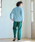 go slow caravan(ゴースローキャラバン) |ラミーコットン総柄プリントショールカラーシャツ (MENS/WOMENS)