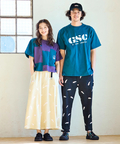 go slow caravan(ゴースローキャラバン) |ブッチャー総柄プリントイージーアンクルパンツ (MENS/WOMENS)