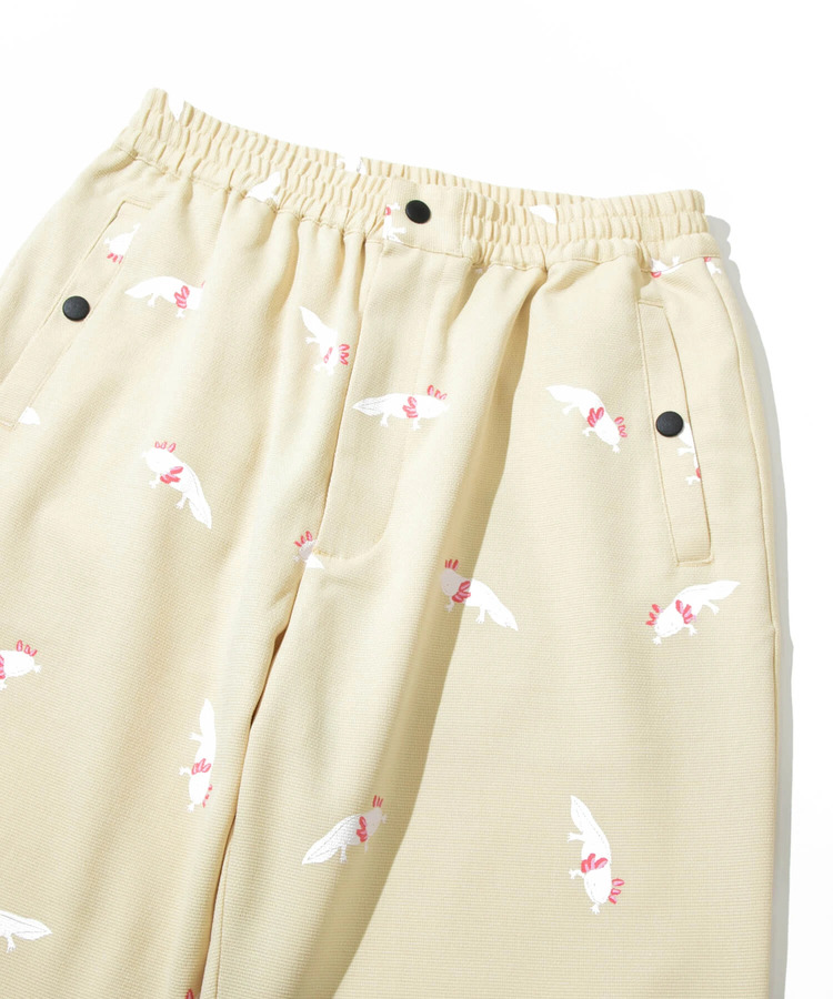 go slow caravan(ゴースローキャラバン) |ブッチャー総柄プリントイージーアンクルパンツ (MENS/WOMENS)