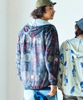 go slow caravan(ゴースローキャラバン) |メッシュ防蚊加工総柄プリントパーカ (MENS/WOMENS)