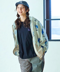go slow caravan(ゴースローキャラバン) |メッシュ防蚊加工総柄プリントパーカ (MENS/WOMENS)
