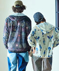 go slow caravan(ゴースローキャラバン) |メッシュ防蚊加工総柄プリントパーカ (MENS/WOMENS)