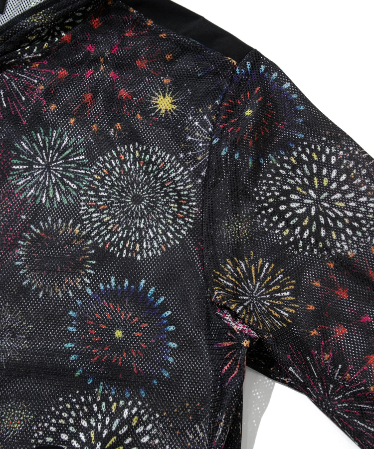 go slow caravan(ゴースローキャラバン) |メッシュ防蚊加工総柄プリントパーカ (MENS/WOMENS)