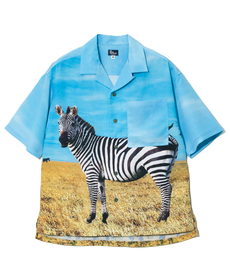 go slow caravan(ゴースローキャラバン) |ポリちりめん断ち身プリントO/Pシャツ (MENS/WOMENS)
