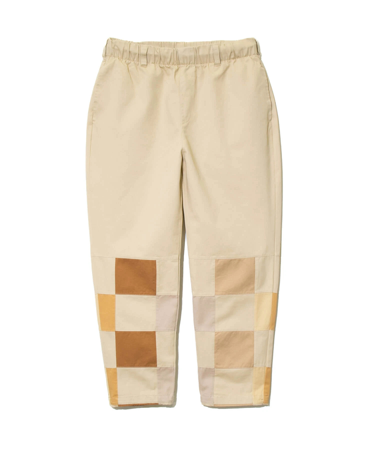 go slow caravan(ゴースローキャラバン) |ツイルパッチワーク切替アンクルパンツ (MENS)