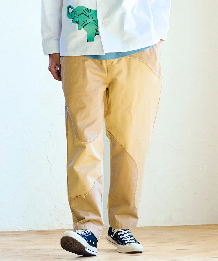 go slow caravan(ゴースローキャラバン) |グネグネ切替アンクルパンツ (MENS/WOMENS)