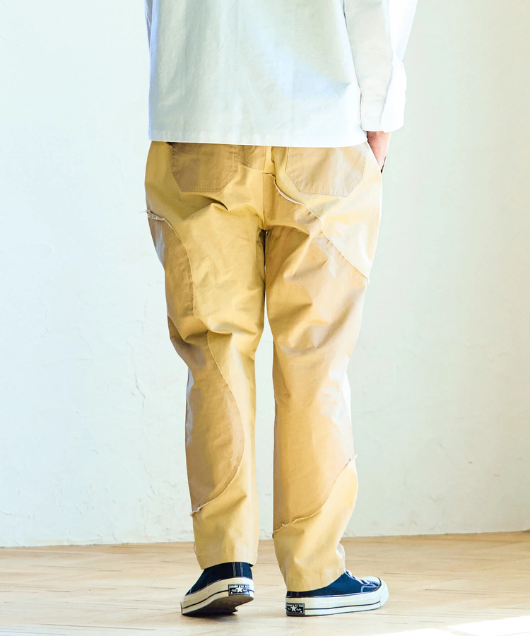 go slow caravan(ゴースローキャラバン) |グネグネ切替アンクルパンツ (MENS/WOMENS)