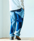 go slow caravan(ゴースローキャラバン) |グネグネ切替アンクルパンツ (MENS/WOMENS)