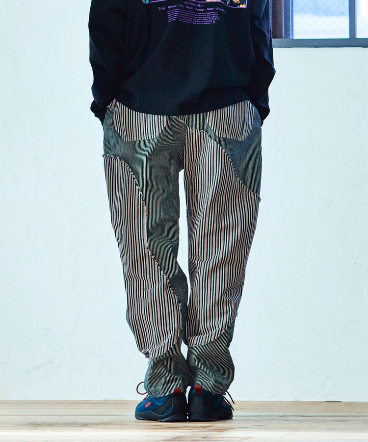 go slow caravan(ゴースローキャラバン) |グネグネ切替アンクルパンツ (MENS/WOMENS)