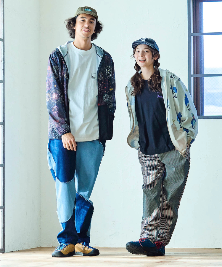 go slow caravan(ゴースローキャラバン) |グネグネ切替アンクルパンツ (MENS/WOMENS)