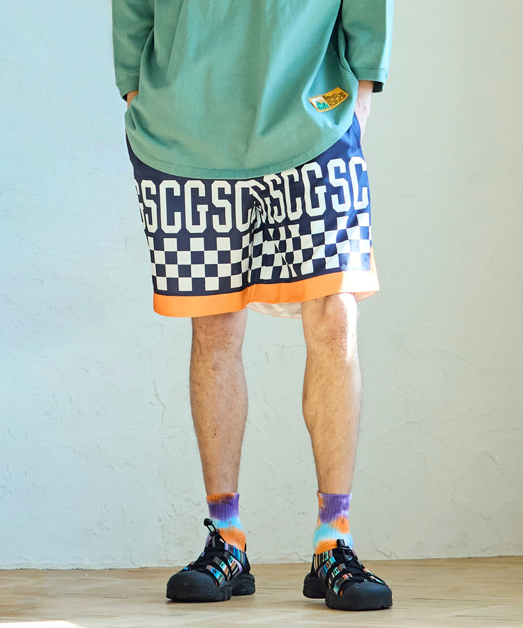 go slow caravan(ゴースローキャラバン) |総柄プリントハッピショーツ (MENS/WOMENS)