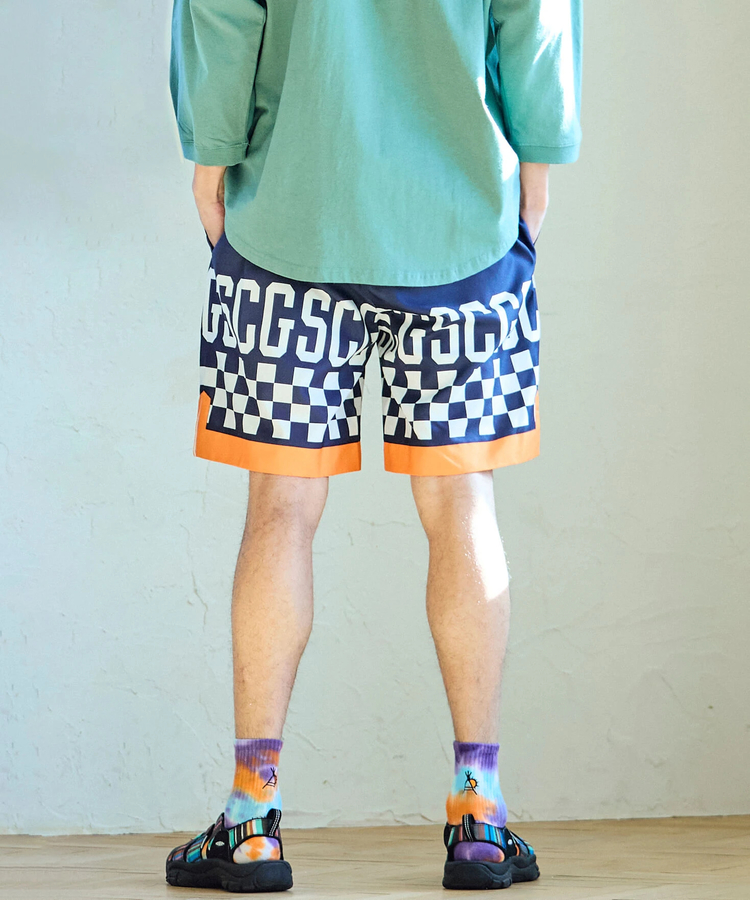 go slow caravan(ゴースローキャラバン) |総柄プリントハッピショーツ (MENS/WOMENS)