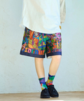 go slow caravan(ゴースローキャラバン) |総柄プリントハッピショーツ (MENS/WOMENS)