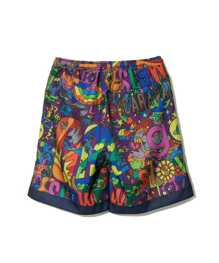 go slow caravan(ゴースローキャラバン) |総柄プリントハッピショーツ (MENS/WOMENS)