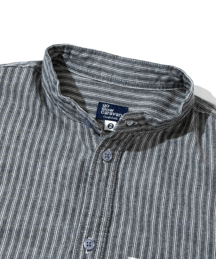 go slow caravan(ゴースローキャラバン) |ストライプシャンブレーユーティリティーシャツ (MENS)