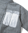 go slow caravan(ゴースローキャラバン) |ストライプシャンブレーユーティリティーシャツ (MENS)