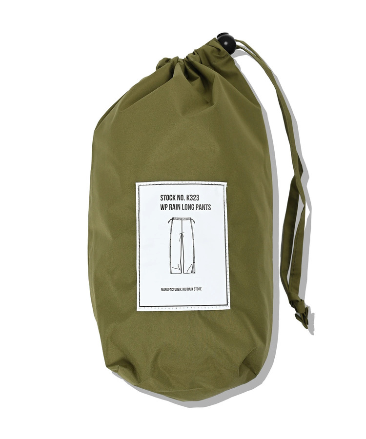 go slow caravan(ゴースローキャラバン) |KiU/キウ WP RAIN LONG PANTS (MENS/WOMENS)