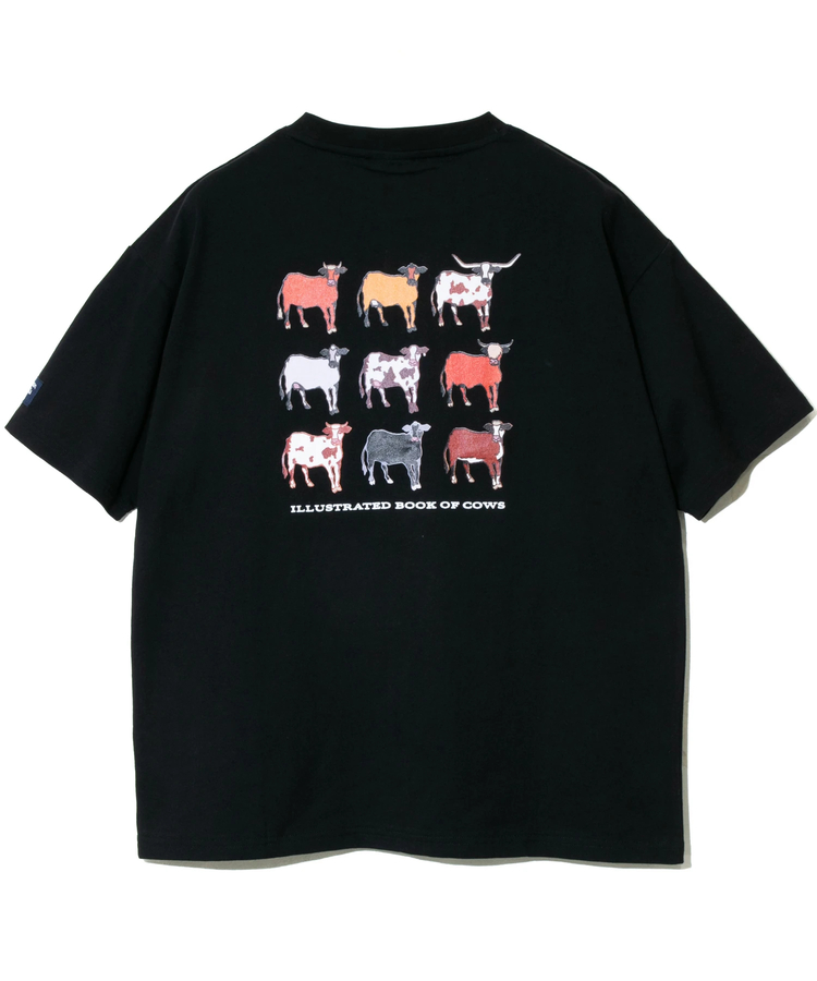 go slow caravan(ゴースローキャラバン) |MOUNTAIN MANIA/マウンテンマニア 9ANIMAL BACK PRINT T-SHIRT -COW- (MENS)