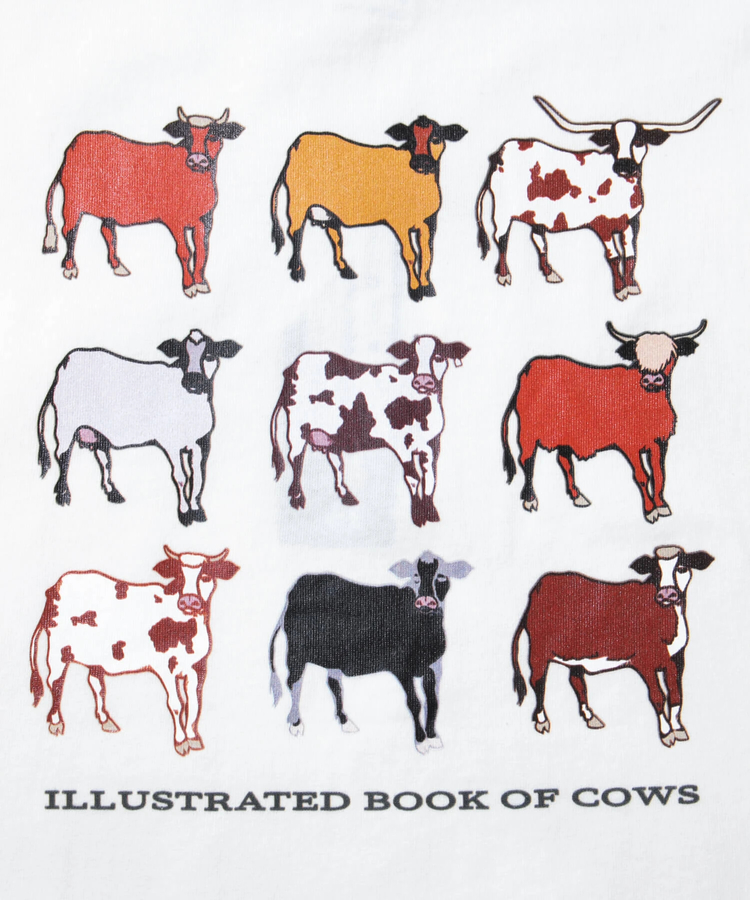go slow caravan(ゴースローキャラバン) |MOUNTAIN MANIA/マウンテンマニア 9ANIMAL BACK PRINT T-SHIRT -COW- (MENS)